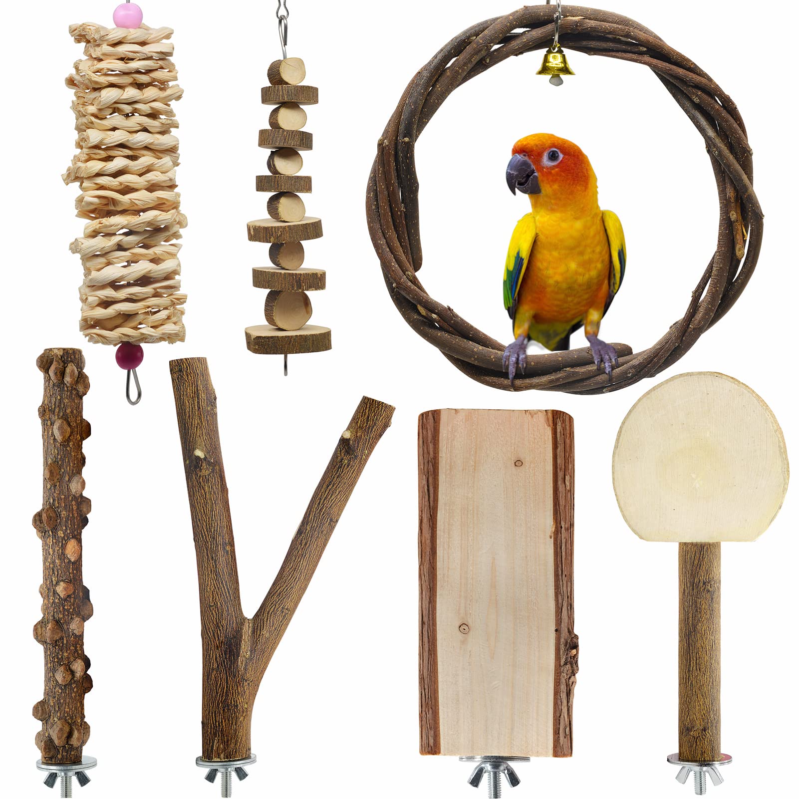 Natural budgie toys best sale